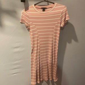 PINK WITH WHITE STRIPES DRESS